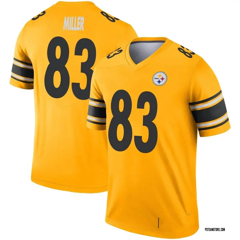 Heath Miller Pittsburgh Steelers Youth Pink Football Jersey